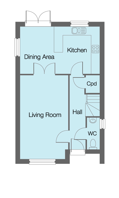 The Henderson Ground Floor Plan