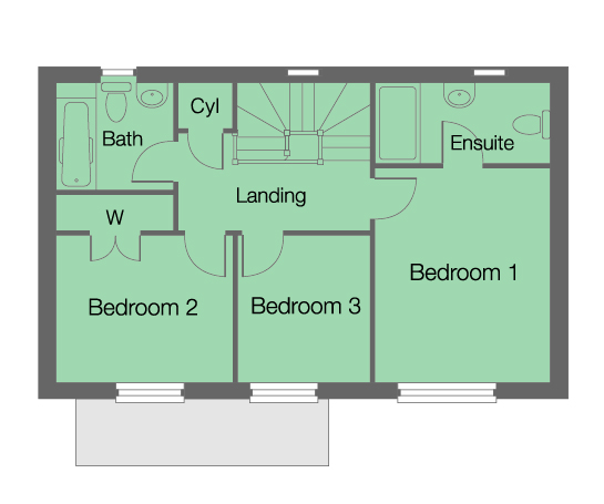 The Vincent First Floor Plan