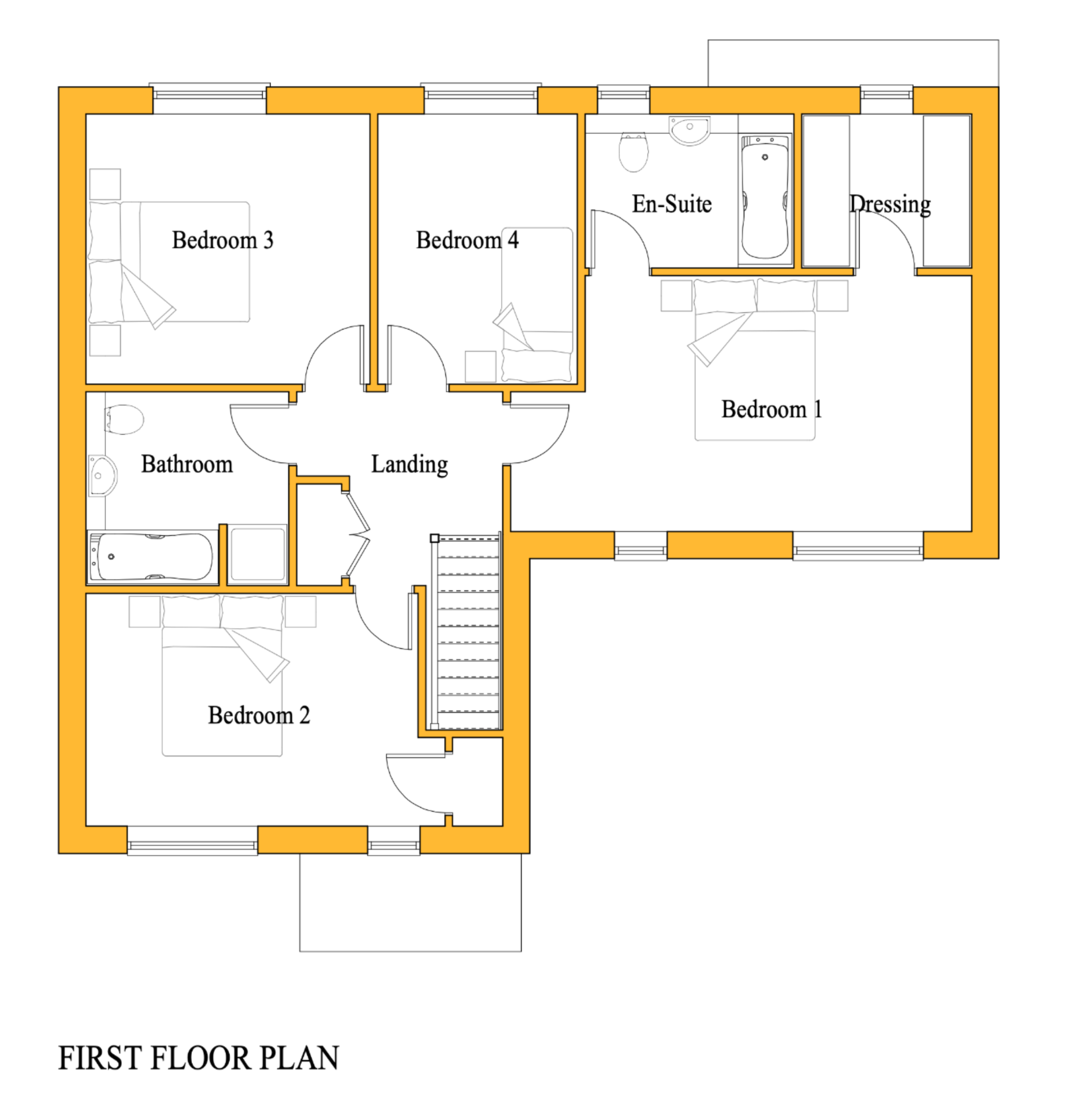 The Phantom Type B First Floor Plan
