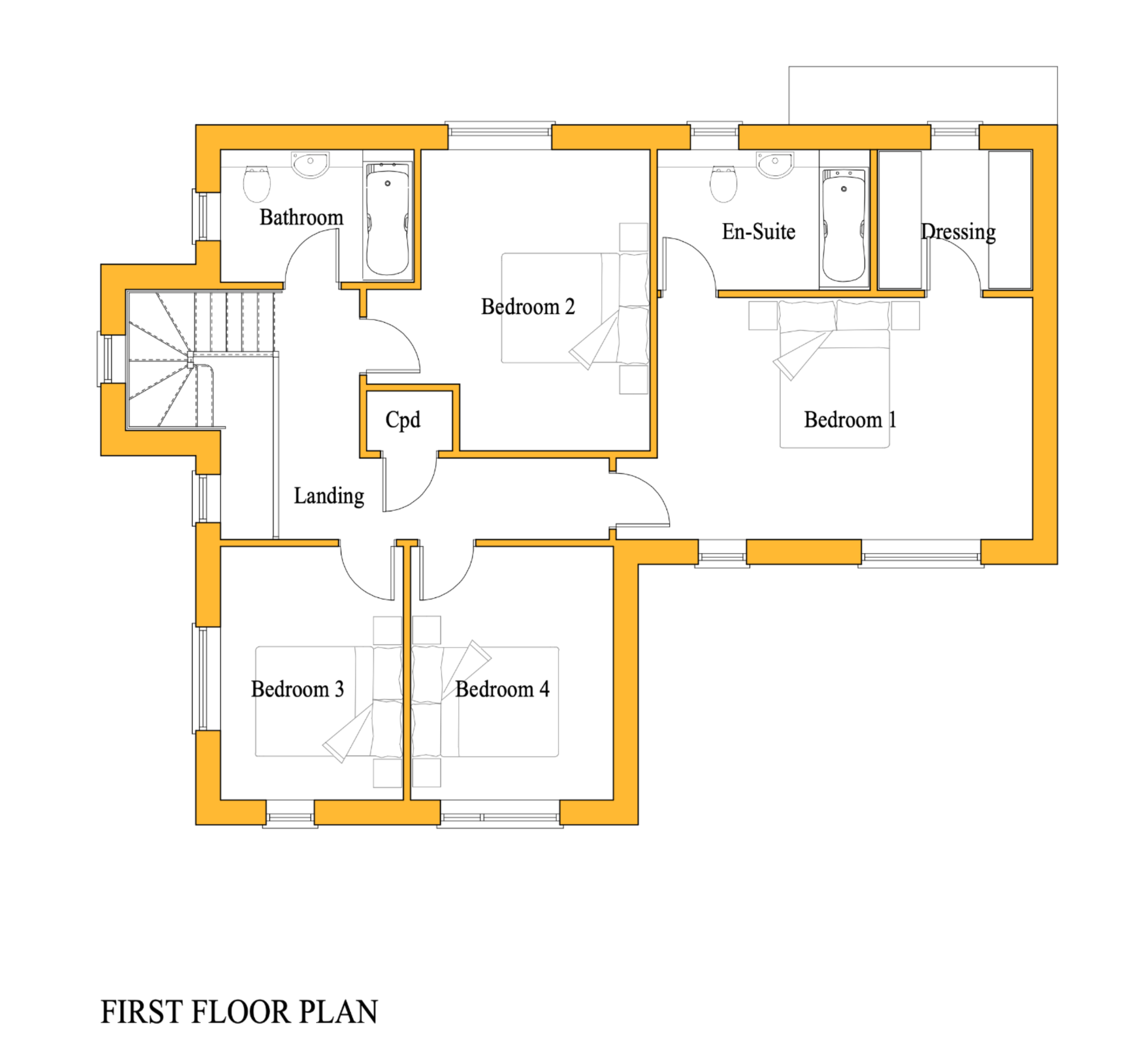 The Phantom Type C First Floor Plan