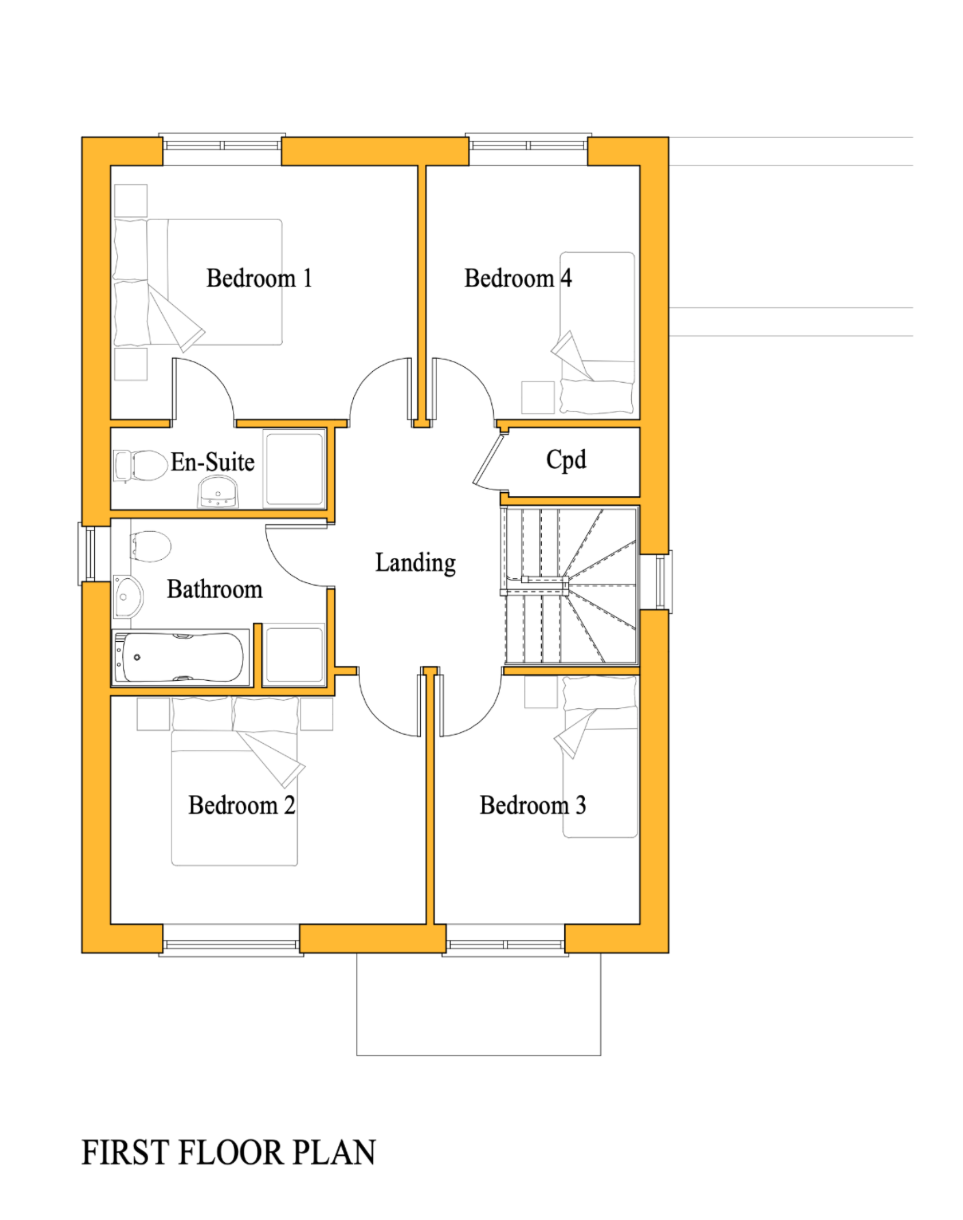 The Phantom Type D First Floor Plan