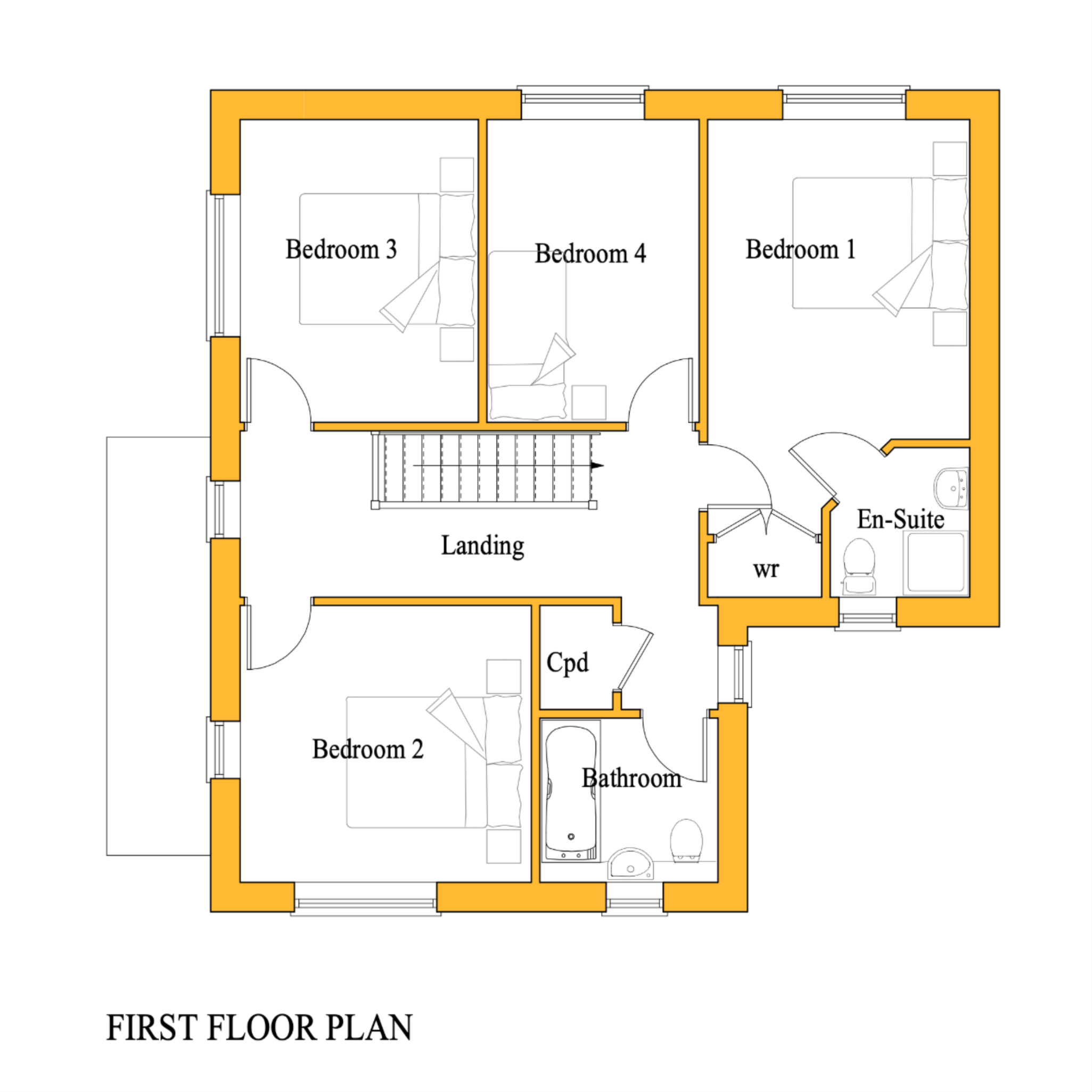 The Phantom Type E First Floor Plan