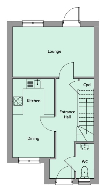 The Enfield (Phase 6) Ground Floor Plan